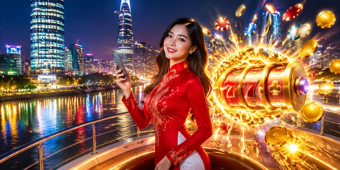 Người chơi tại Hà Nội trải nghiệm slot game trên tj53 với trang phục áo dài