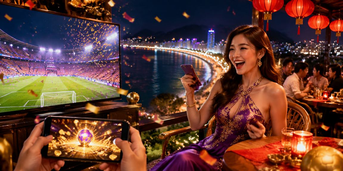 Không khí cá cược sôi động tại chợ đêm Quy Nhơn, người dùng xem kèo trên điện thoại